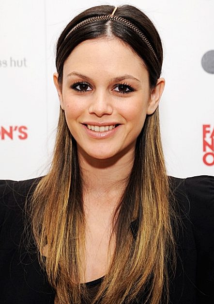 Rachel Bilson’s Bohemian Chic Half Up, Half Down Hairstyle With Skinny Headband