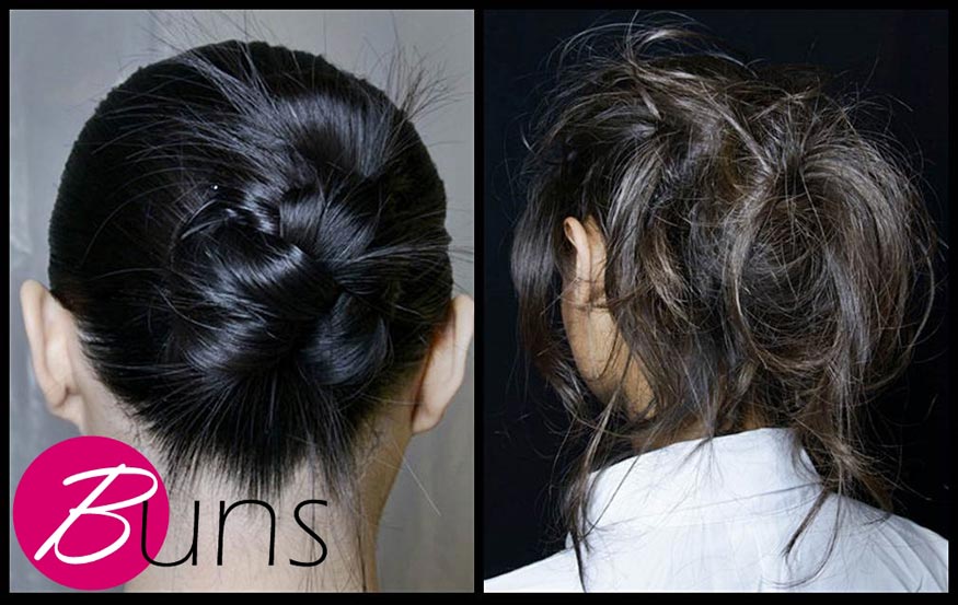 Trendy Buns Hairstyle for Spring 2014