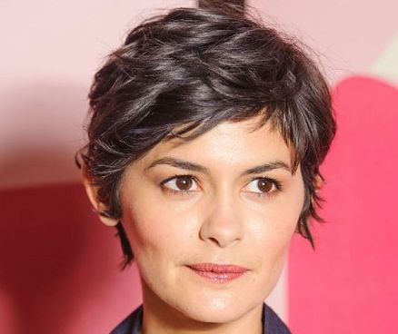 Audrey Tautou's Brown Hair In Wavy Short Mature Hairstyle