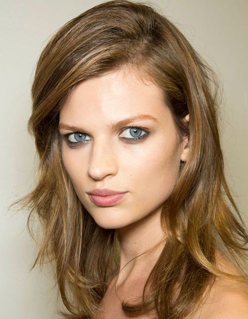 Bette Franke Brown Hair In Layered Medium-Length Hairstyle