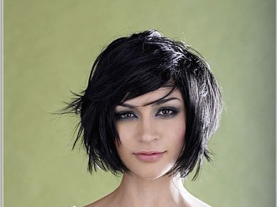 Brunette Thick Hair In Bob Hairstyle Casual Everyday
