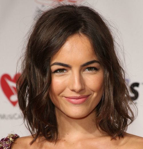 Camilla Belle Dark Brown Hair In Sexy Wavy Hairstyle