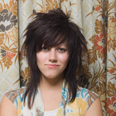 Short Choppy Emo Hairstyle Casual Everyday Careforhair
