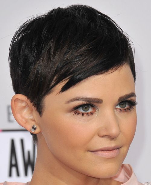 Ginnifer Goodwin's Straight Brown Hair In Short Pixie Hairstyle